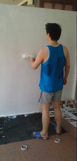 Before  After ทาสีผนังลานจอดรถเก่า ให้ดูใหม่เอี่ยม ง่ายกว่าที่คิด