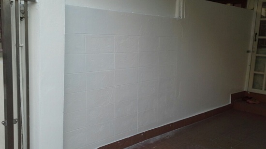 Before  After ทาสีผนังลานจอดรถเก่า ให้ดูใหม่เอี่ยม ง่ายกว่าที่คิด