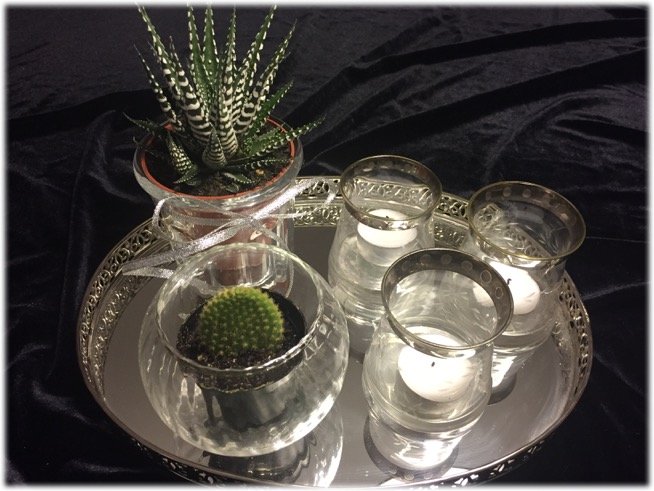 Home Decor งานจัดถาด ดอกไม้ แจกัน เชิงเทียน Romantic Vintage