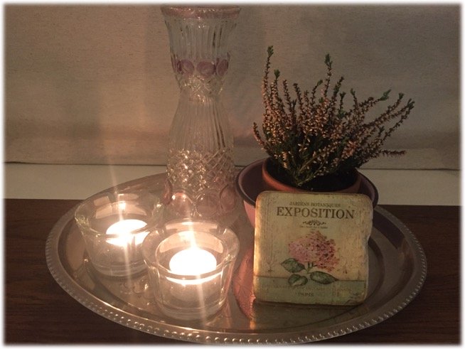 Home Decor งานจัดถาด ดอกไม้ แจกัน เชิงเทียน Romantic Vintage