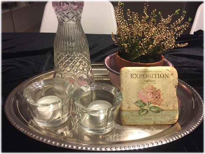 Home Decor งานจัดถาด ดอกไม้ แจกัน เชิงเทียน Romantic Vintage