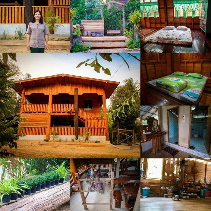 แบบบ้านไม้ยกพื้นสูง บ้านสุดใจ โฮมสเตย์บ้านนาต้นจั่น กลมกลืนบรรยากาศชนบท หมู่บ้านอัตลักษณ์ จสุโขทัย