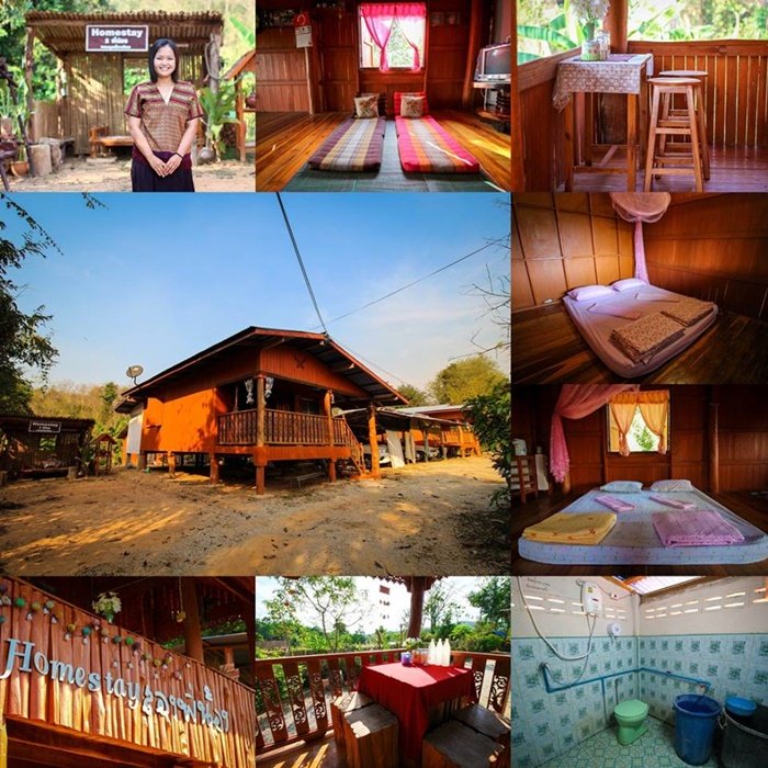แบบบ้านไม้ยกพื้นสูง บ้านสุดใจ โฮมสเตย์บ้านนาต้นจั่น กลมกลืนบรรยากาศชนบท หมู่บ้านอัตลักษณ์ จสุโขทัย