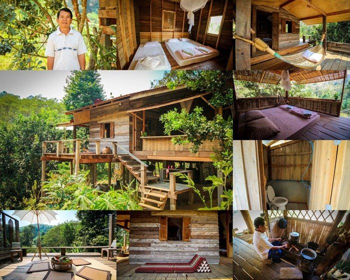 แบบบ้านไม้ยกพื้นสูง บ้านสุดใจ โฮมสเตย์บ้านนาต้นจั่น กลมกลืนบรรยากาศชนบท หมู่บ้านอัตลักษณ์ จสุโขทัย