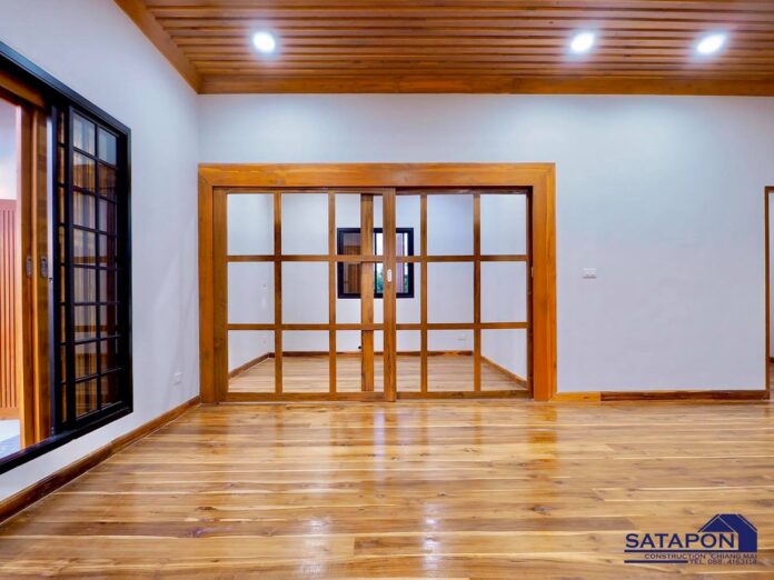 แบบบ้านชั้นเดียวสไตล์มินิมอล ผสมกลิ่นอายบ้านไทยดั้งเดิม และบ้านญี่ปุ่น อบอุ่น สบายตา บนพื้นที่ใช้สอย 130 ตรม