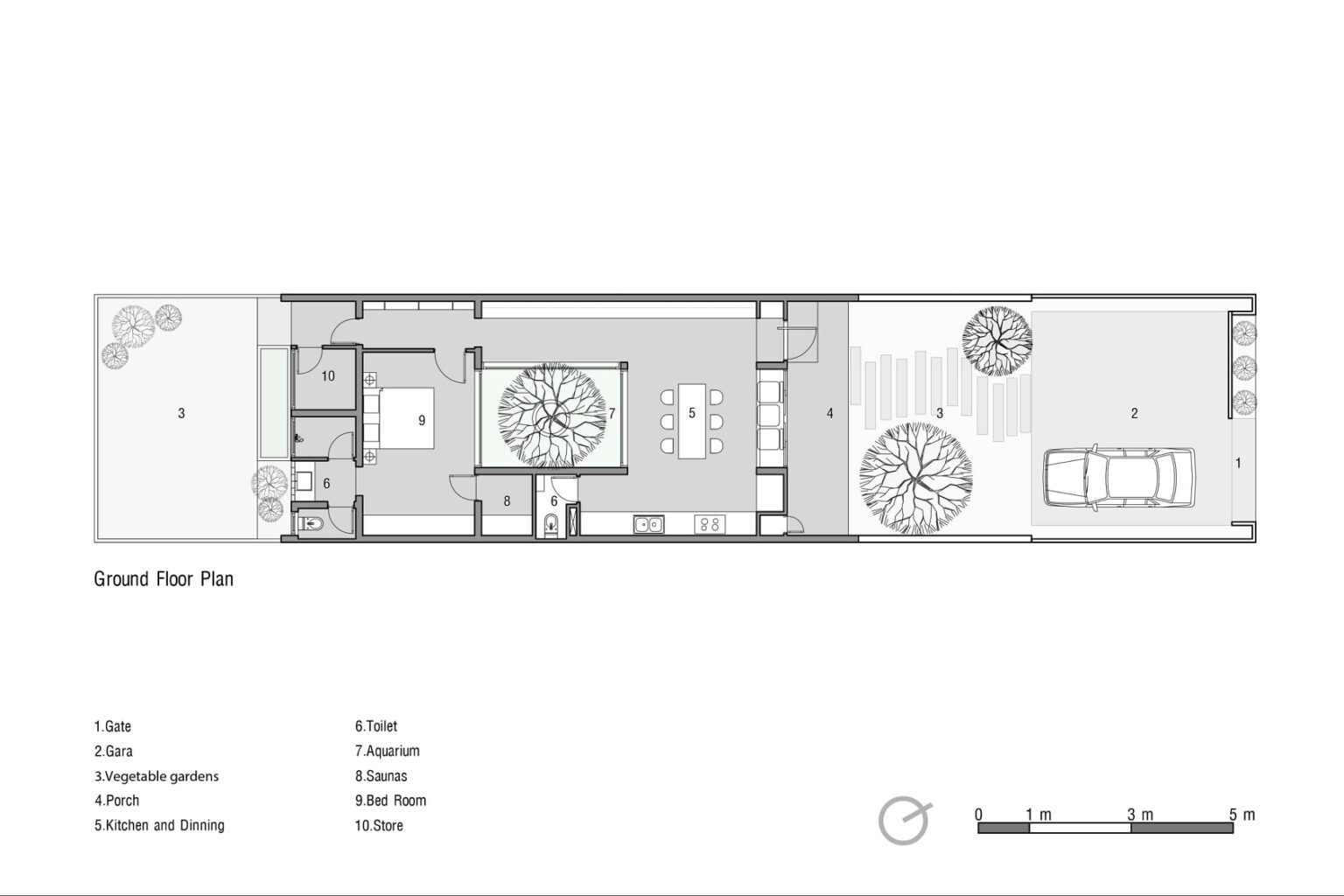 ไอเดีย “บ้านหน้าแคบ” แนวทาวน์โฮมชั้นเดียว แต่ลึกเข้าไปด้านในบรรยากาศยิ่งกว่ารีสอร์ท