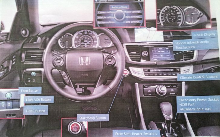 เปิดภาพแรกภายใน ว่าที่ Honda Accord