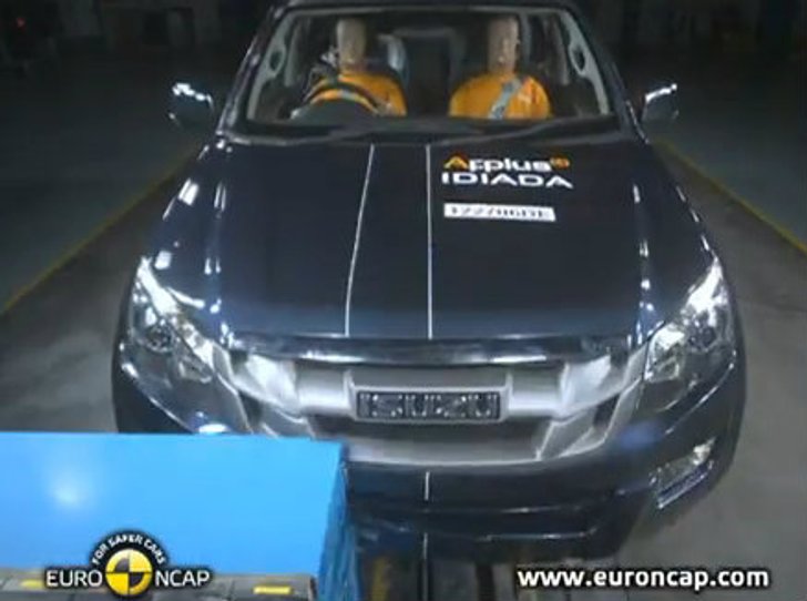 เปิดภาพทดสอบชน Isuzu Dmax ดูชัดๆจาก Euro N-Cap