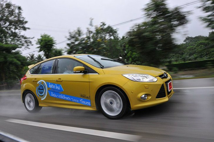 Ford focus ใหม่ พิสูจน์ด้านการประหยัดน้ำมันขับจริงประหยัดเฉลี่ย 18 ก.ม./ลิตร