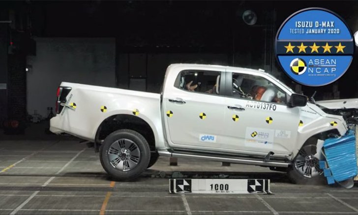 ส่องคลิป All-new Isuzu D-Max กับการคว้ามาตรฐานความปลอดภัย 5 ดาวจาก ASEAN NCAP