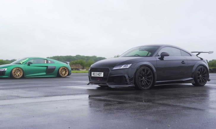 เปิดคลิป Audi TT RS อัปเกรดมาเพื่อขอฟัดกับรุ่นใหญ่อย่าง R8 V10 Plus!
