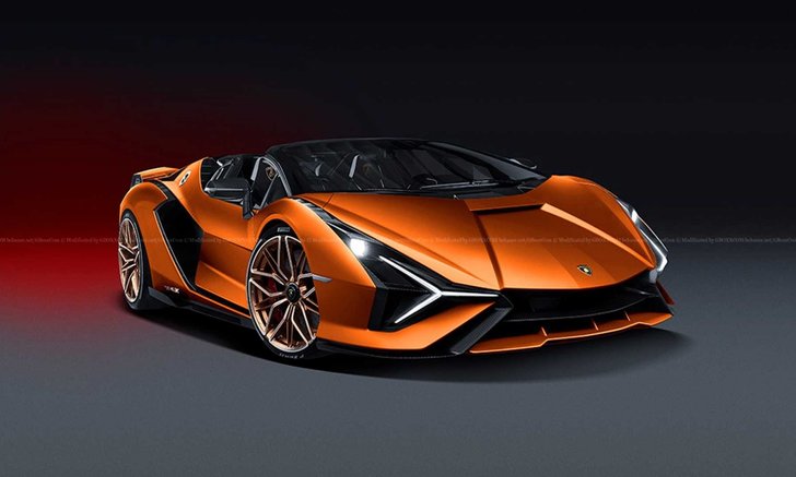 ส่องภาพเรนเดอร์ Lamborghini Sian FKP 37 Roadster ตัวแรงที่เหล่าสาวกรอคอย