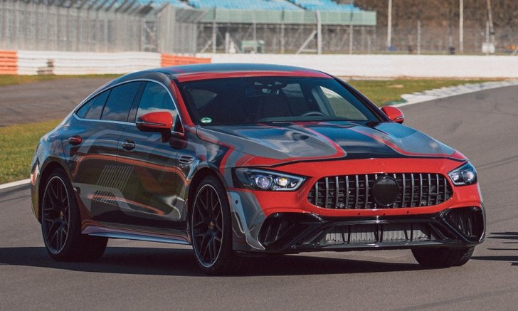 Mercedes-AMG GT 73 e 2021 ใหม่ ตัวแรงขุมพลังไฮบริดเผยทีเซอร์ก่อนเปิดตัวปลายปีนี้