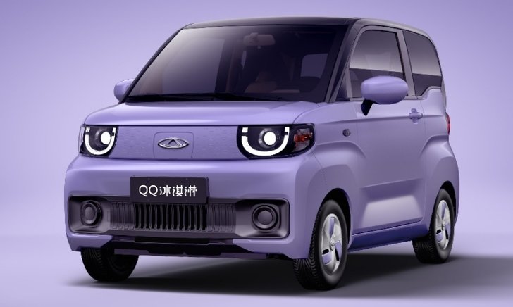 Chery QQ Ice Cream 2022 ใหม่ รถไฟฟ้าจิ๋วเผยภาพห้องโดยสารเป็นครั้งแรก