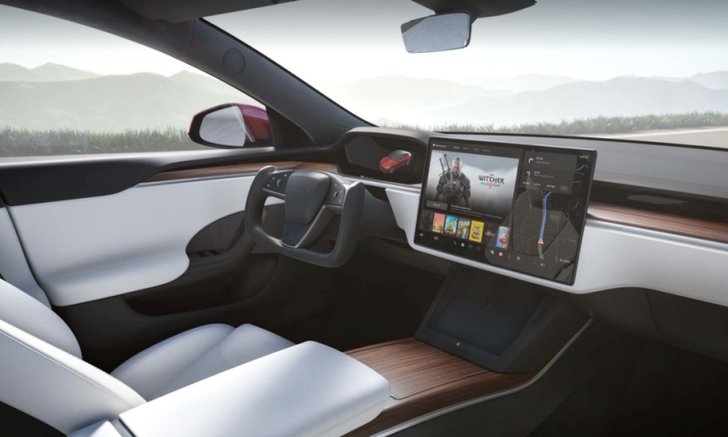 ห้องโดยสารของ Tesla Model S ใหม่ ห้องโดยสารของ Tesla Model S ใหม่