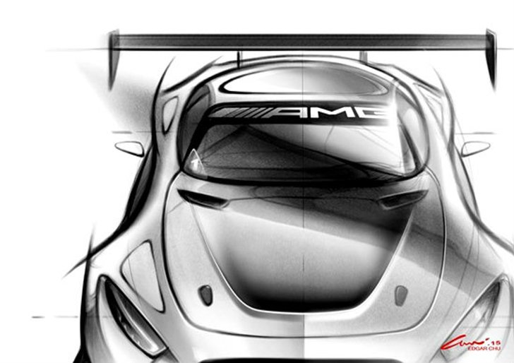 เบนซ์เผยภาพสเก็ตช์ Mercedes AMG GT3 ใหม่ เตรียมเปิดตัวในเดือนมี.ค.นี้