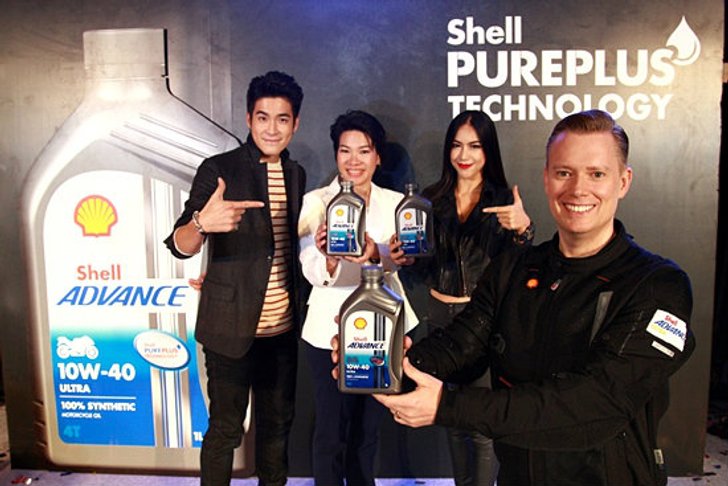 Shell รุกตลาดน้ำมันเครื่องเกรดพรีเมี่ยมสำหรับรถจักรยานยนต์ เปิดตัว เชลล์แอ๊ดว้านซ์ อัลตร้า ใหม่
