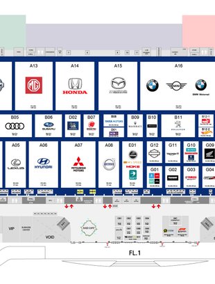 แผนผัง Motor Expo 2019