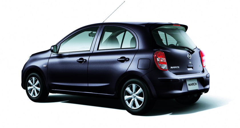 2012 Nissan March  เพิ่มมาตรฐานเบาะแยกพับ
