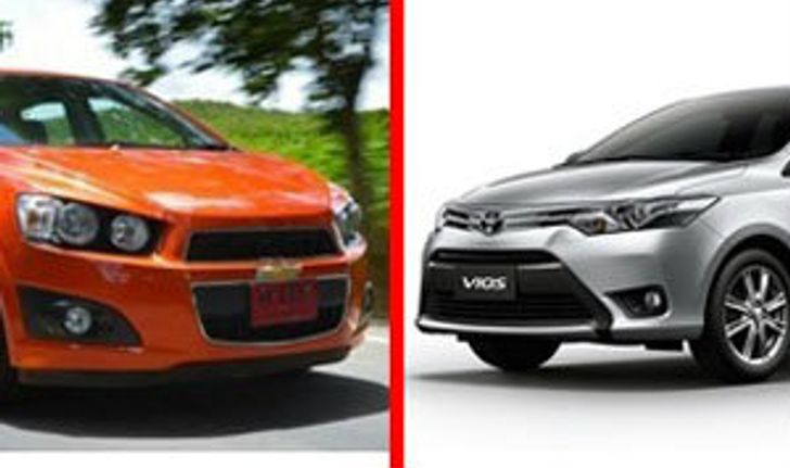 เปรียบเทียบ Toyota Vios และ Chevrolet Sonic