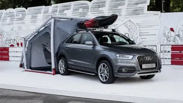 Audi Q3 Camping Tent ไอเดียเจ๋ง-ท้ายกางเต้นท์ได้