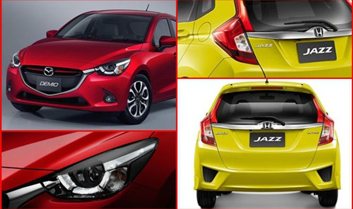 เทียบดีไซน์ Mazda2 2015 และ Honda Jazz 2014 ทั้งภายนอก-ภายใน