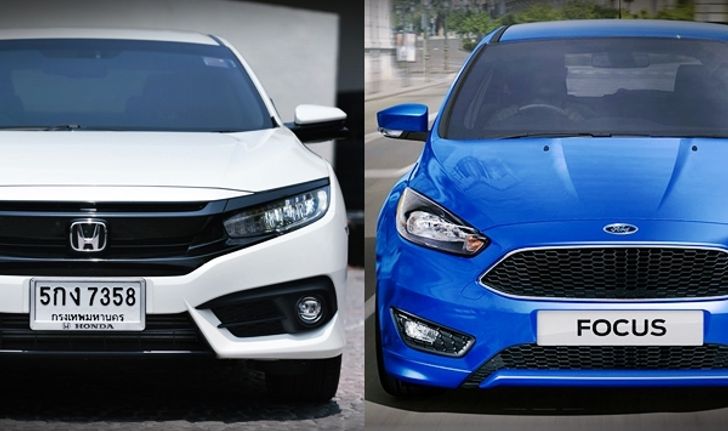เทียบสเป็ค Honda Civic 1.5 RS และ Ford Focus 1.5 EcoBoost ราคาต่างกัน 1 แสน อ็อพชั่นใครเหนือกว่า?