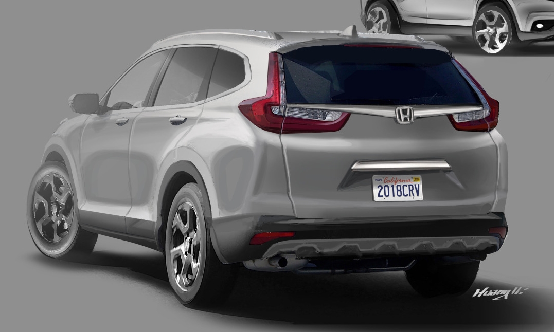 เผยภาพร่าง 2018 Honda CR-V โมเดลเชนจ์ใหม่ ปรับหรูขึ้นอีกเยอะ
