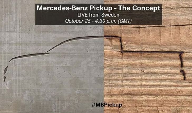 ทีเซอร์ 'Mercedes-Benz Pickup' กระบะหรูรุ่นแรกค่ายเบนซ์เปิดตัว 25 ต.ค.นี้