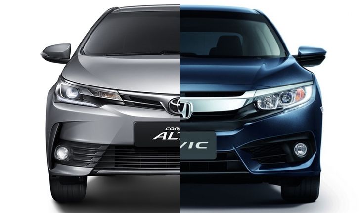เทียบสเป็ค 2017 Toyota Altis และ 2016 Honda Civic ใหม่ อ็อพชั่นใครเยอะกว่า?