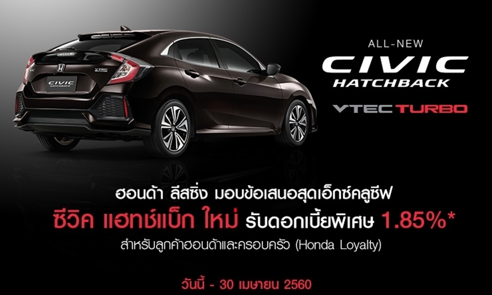 โปรโมชั่นฮอนด้า Honda งานมอเตอร์โชว์ 2017