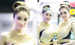 สวยเลิศ! พริตตี้ชุดไทยในงานมอเตอร์โชว์ 2017