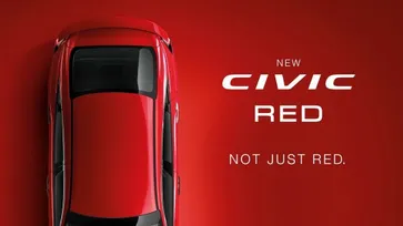 Honda Civic 2018 สีแดง Rallye Red เผยทีเซอร์ก่อนเปิดตัวจริงในไทย