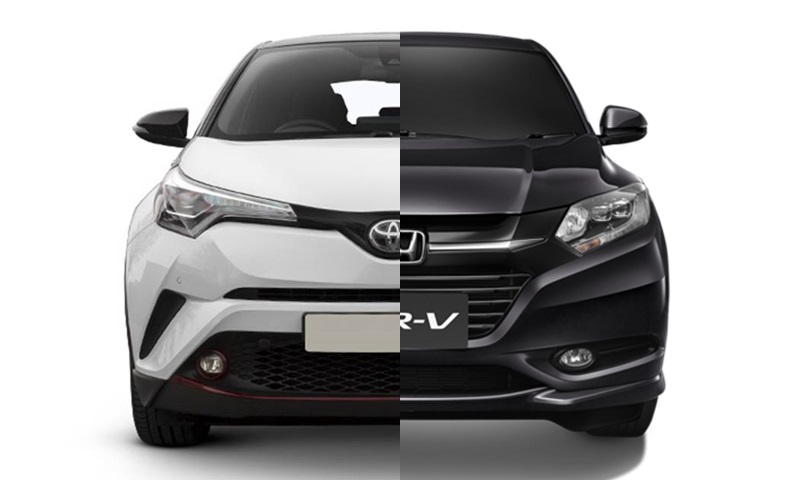 เทียบสเป็ค Toyota C-HR และ Honda HR-V 2018 รุ่นท็อปทั้งคู่ อ็อพชั่นใครแน่นกว่า?