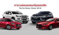 ส่องรถเด่นพร้อมตารางผ่อน-โปรสุดพิเศษสำหรับพนักงานเงินเดือน ที่งาน Motor Show 2018