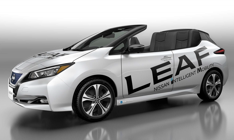 Nissan Leaf Open Car รถไฟฟ้าเปิดประตูฉลองยอดขายลีฟ 1 แสนคัน