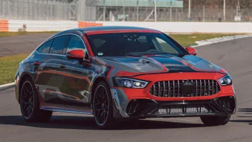 Mercedes-AMG GT 73 e 2021 ใหม่ ตัวแรงขุมพลังไฮบริดเผยทีเซอร์ก่อนเปิดตัวปลายปีนี้