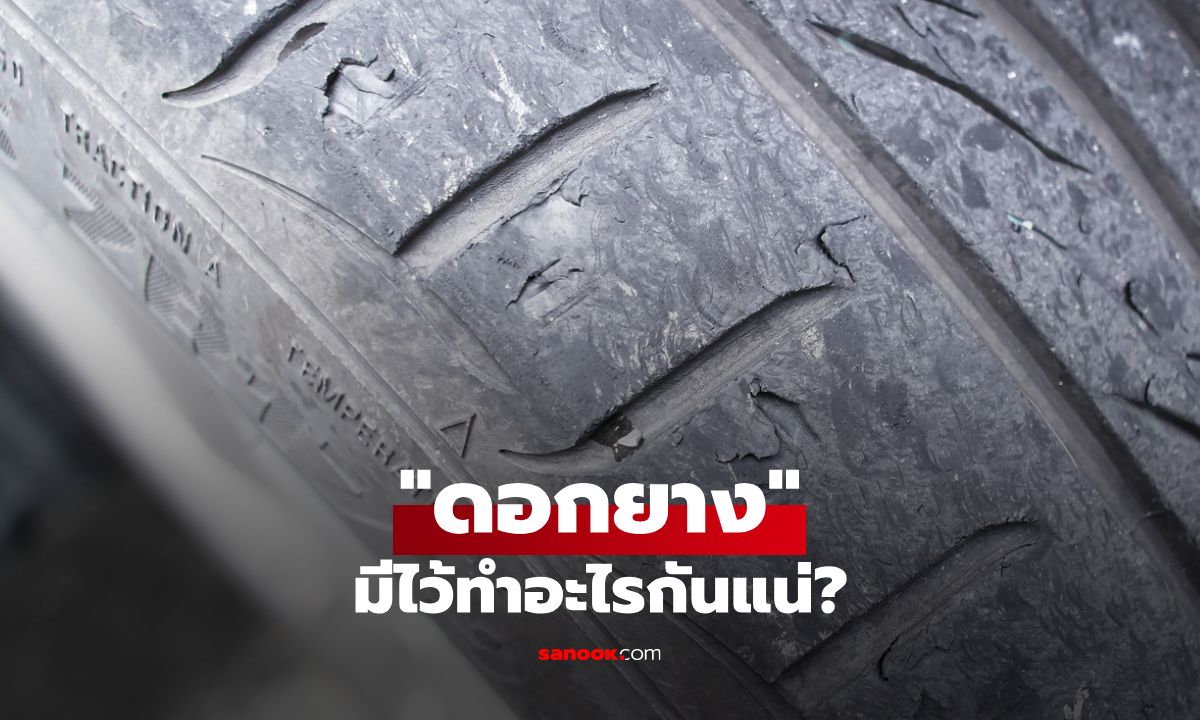 เพิ่งจะรู้! "ดอกยาง" ไม่ได้ช่วยให้รถเกาะถนน