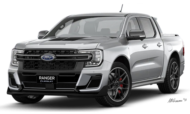 ภาพร่าง All-new Ford Ranger “Pursuit” ตัวเตี้ยแต่งซิ่งเอาใจขาโจ๋โดยเฉพาะ