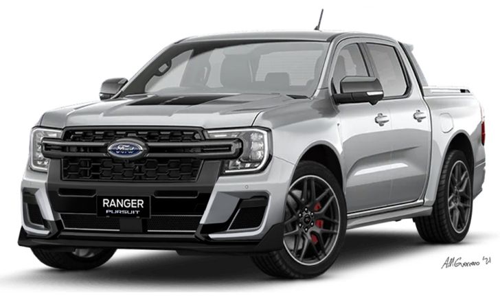 ภาพร่าง All-new Ford Ranger “Pursuit” ตัวเตี้ยแต่งซิ่งเอาใจขาโจ๋โดยเฉพาะ