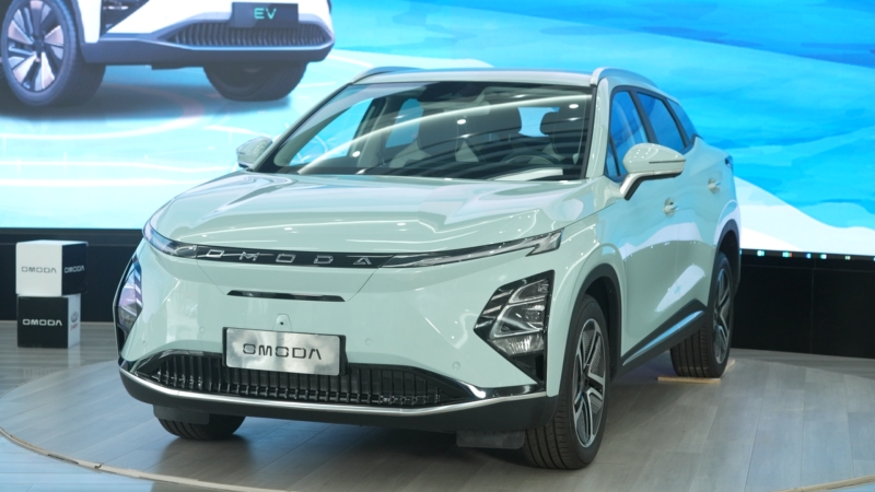 omoda chery ev สีเขียวพาสเทล