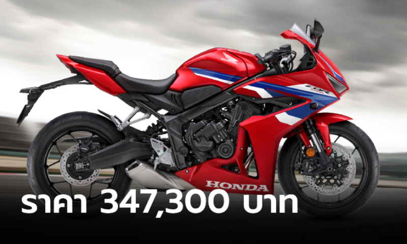 ราคาทางการ Honda CBR650R E-Clutch เคาะราคาแนะนำ 347,100 บาท