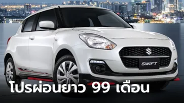 Suzuki ปล่อยโปรผ่อนนานสุด 99 เดือน รับส่วนลดสูงสุด 50,000 บาท