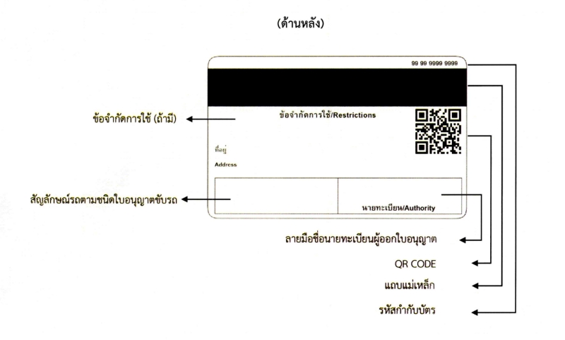 ใบขับขี่รูปแบบใหม่ 2567