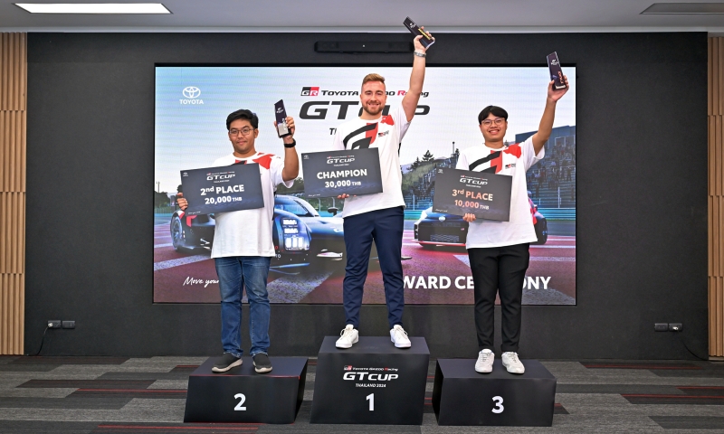 โตโยต้าส่ง 3 นักกีฬาอี-มอเตอร์สปอร์ตลุยศึก TOYOTA GAZOO Racing GT Cup