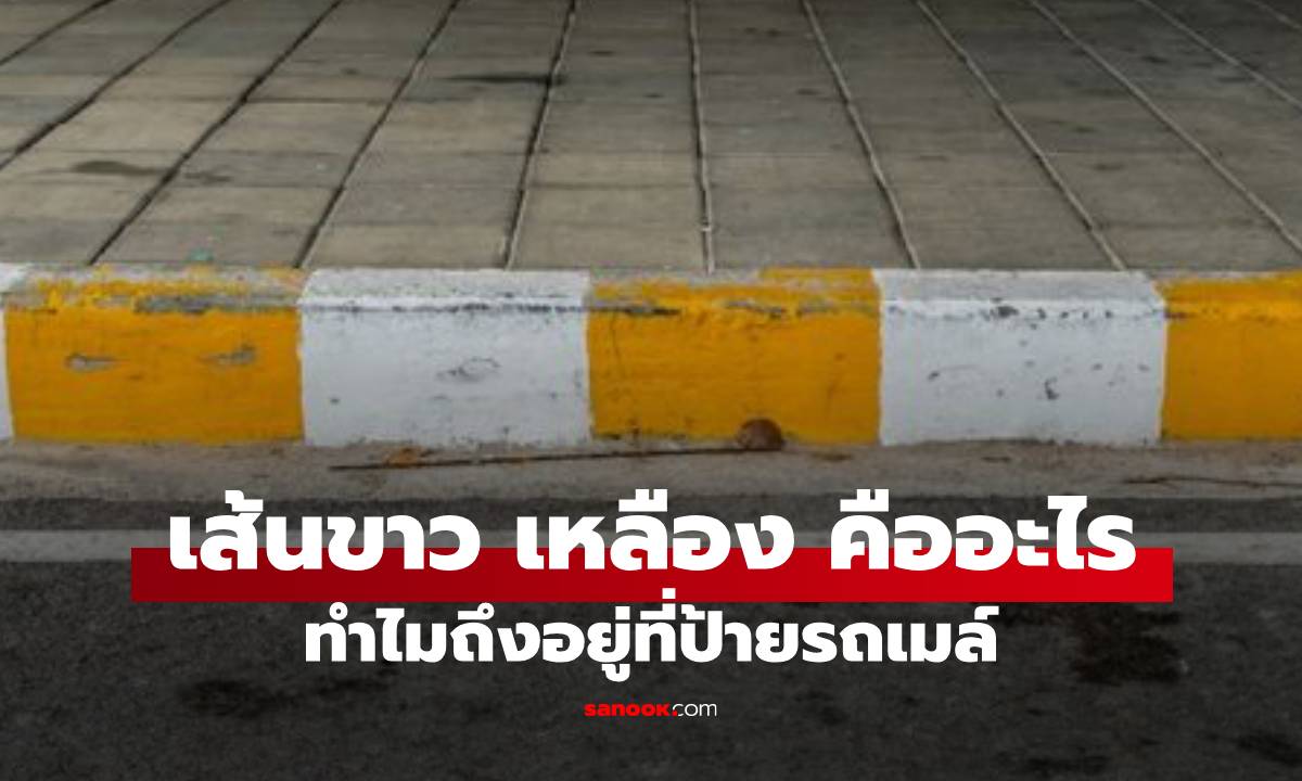 เส้นสีขาว - เหลือง คืออะไร มีหน้าที่บอกอะไรให้คุณต้องรู้