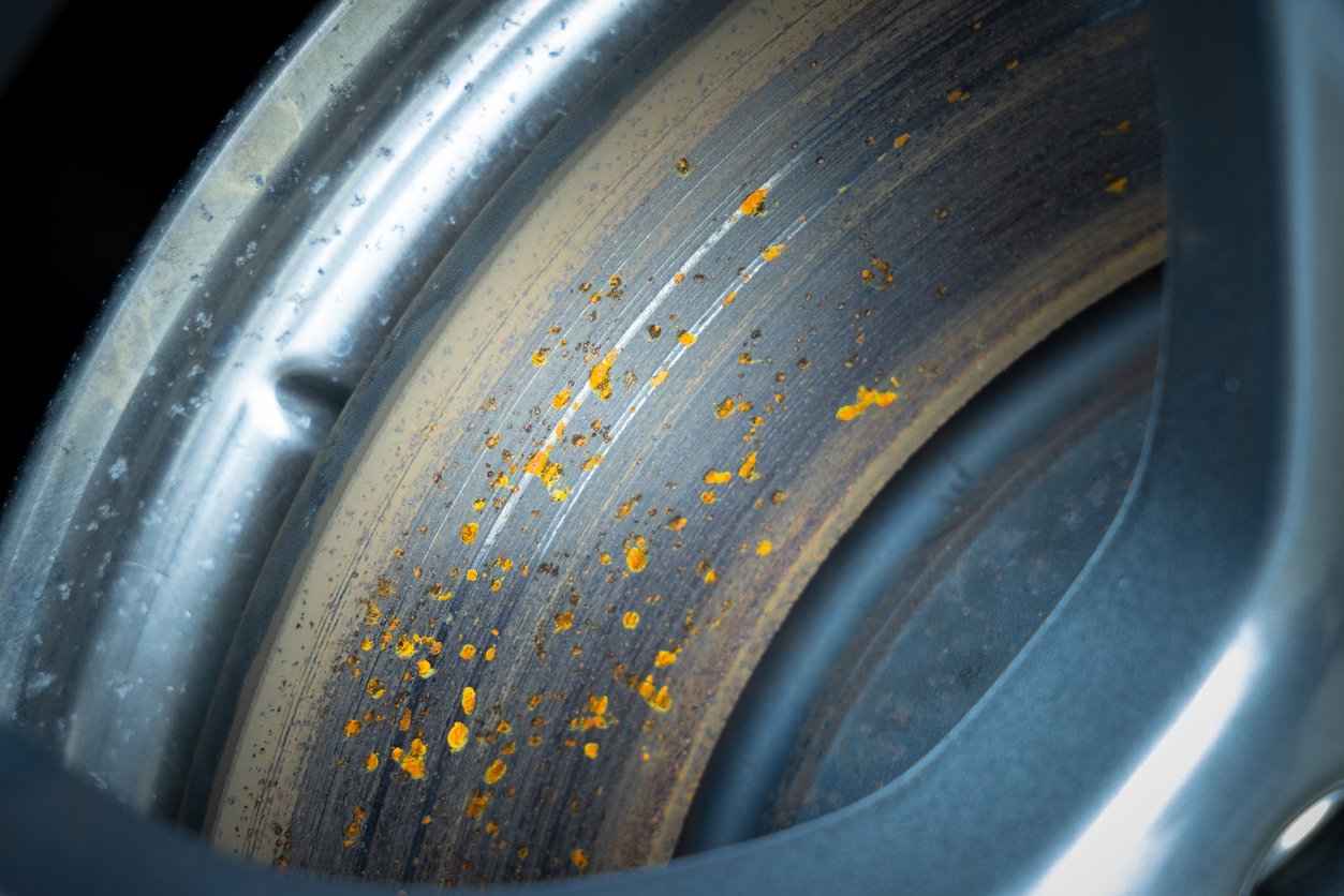 จานเบรคขึ้นสนิม