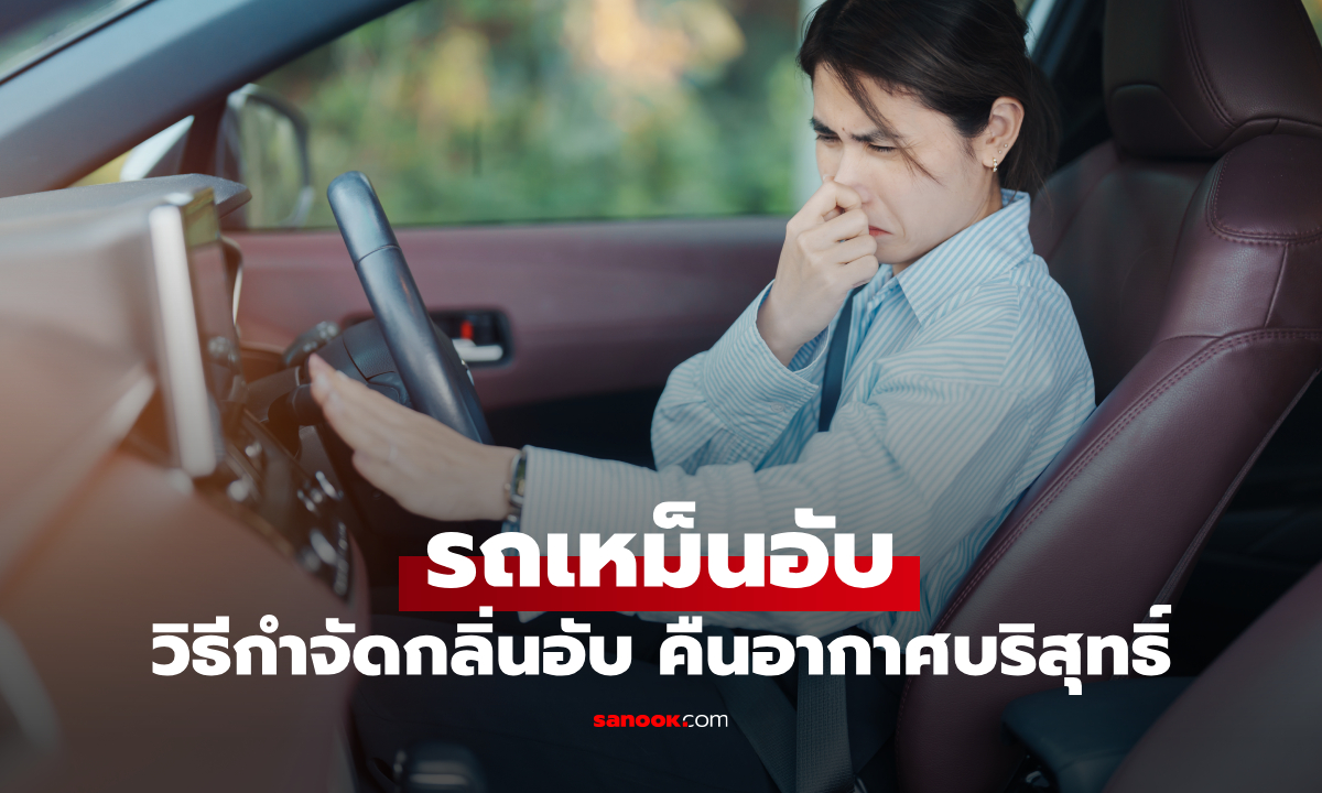 รถเหม็นอับแก้ยังไง? รวม 5 วิธีดับกลิ่นในรถ เห็นผลจริง