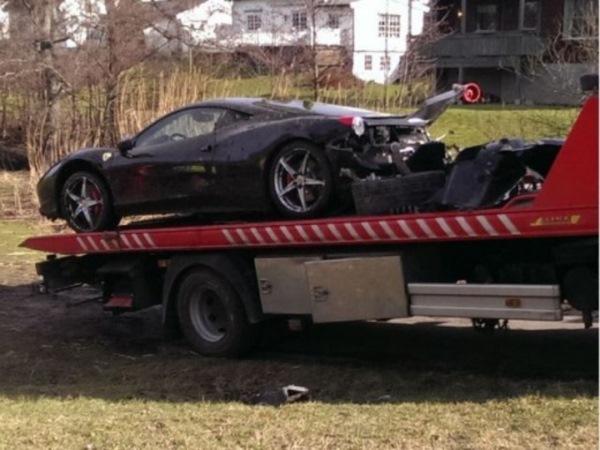 อุบัติเหตุ Ferrari 458
