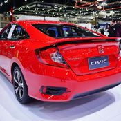 Honda Civic 2018 สีแดง Rallye Red